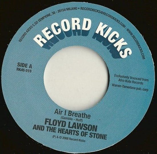 Air Record Kicks Floyd Lawson And Hearts Of Stone - Air I Breathe (7" Single) (Limited Edition)