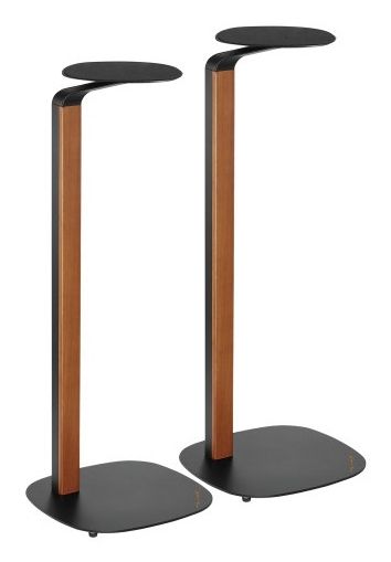 My Wall HS 20 Speaker Stand Floor Plastic, Steel Black, Wood