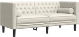 vidaXL Canapé deux places style Chesterfield Velours Crème