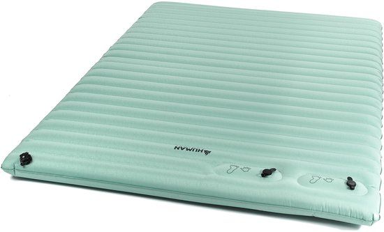 Human Comfort Airbed Durtal Double - Grijs - 2 Persoons - 194x140x10cm - Met Ingebouwde Pomp