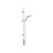 Douchestang met ledverlichting, ABS, 94 cm, verchroomd