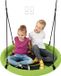 AIYAPLAY Kinderschommel Metaal, Netstof 98L x 98B x 190H cm Groen+Zwart
