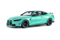 Solido BMW M4 STREETFIGHTERS 2025 Diecast modelauto met performance-onderdelen, agressieve tuning sportwagen, gedetailleerde miniatuur, turquoise, 1:18