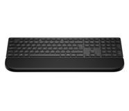 HP 580K Clavier multi-appareils double mode avec repose-poignet, RF sans fil + Bluetooth, pleine taille, pavé numérique, noir