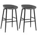 Maison Exclusive - Tabouret de bar, lot de 2, gris