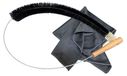 Brosse pour radiateur en poils de chèvre - Longue tête de brosse avec carbone, utilisable derrière une vitre