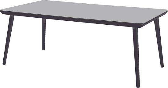 Hartman Sophie Studio HPL Tuin Eettafel - Zwart - 170 x 100 cm - 6 Personen