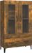 vidaXL Hoge kast, bewerkt hout, gerookt eikenkleurig, 70x31x115 cm