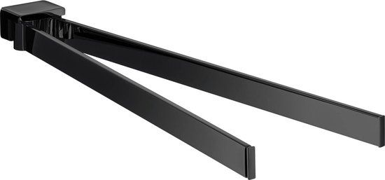 Emco Loft Handdoekhouder Draaibaar Zwart - Modern Design - Messing - 41cm