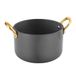 Mini Artinox Mini kookpan, 600 ml, Ø 11 x 7 cm, zwart roestvrij staal + aluminium