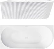 Rea - Wenus 170 Links Acryl Badkuip - Wit - 170x80x57,5cm