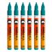 Molotow One4All 127HS #225 viltstift, 6 stuks, 2 mm, lagunenblauw, 2 mm