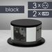 DELIGHT - Inbouw Pop-Up Tafelblad Stekkerdoos met 2x USB en 3 Stopcontacten - Zwart