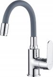 Kuchinox Dima Wandmodel wastafelmengkraan met flexibele uitloop