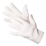 Jah 605 katoenen handschoenen 12 paar Oekotex jersey middelzwaar natuur maat 8