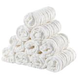 EXTSUD Babywashandjes, mousseline, spuugdoeken, baby, 25 x 25 cm, katoenen moltondoeken, zachte gezichtsdoeken, pasgeborenen, babydoekjes (wit)