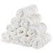 EXTSUD Babywashandjes, mousseline, spuugdoeken, baby, 25 x 25 cm, katoenen moltondoeken, zachte gezichtsdoeken, pasgeborenen, babydoekjes (wit)