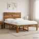 vidaXL Tweepersoonsbed met hoofdbord ROSTOCK Naturel 150 x 200 cm
