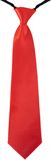 Merkloos / Sans marque Carnaval verkleed stropdas - rood - volwassenen - 40 cm - met elastiekje om vast te maken