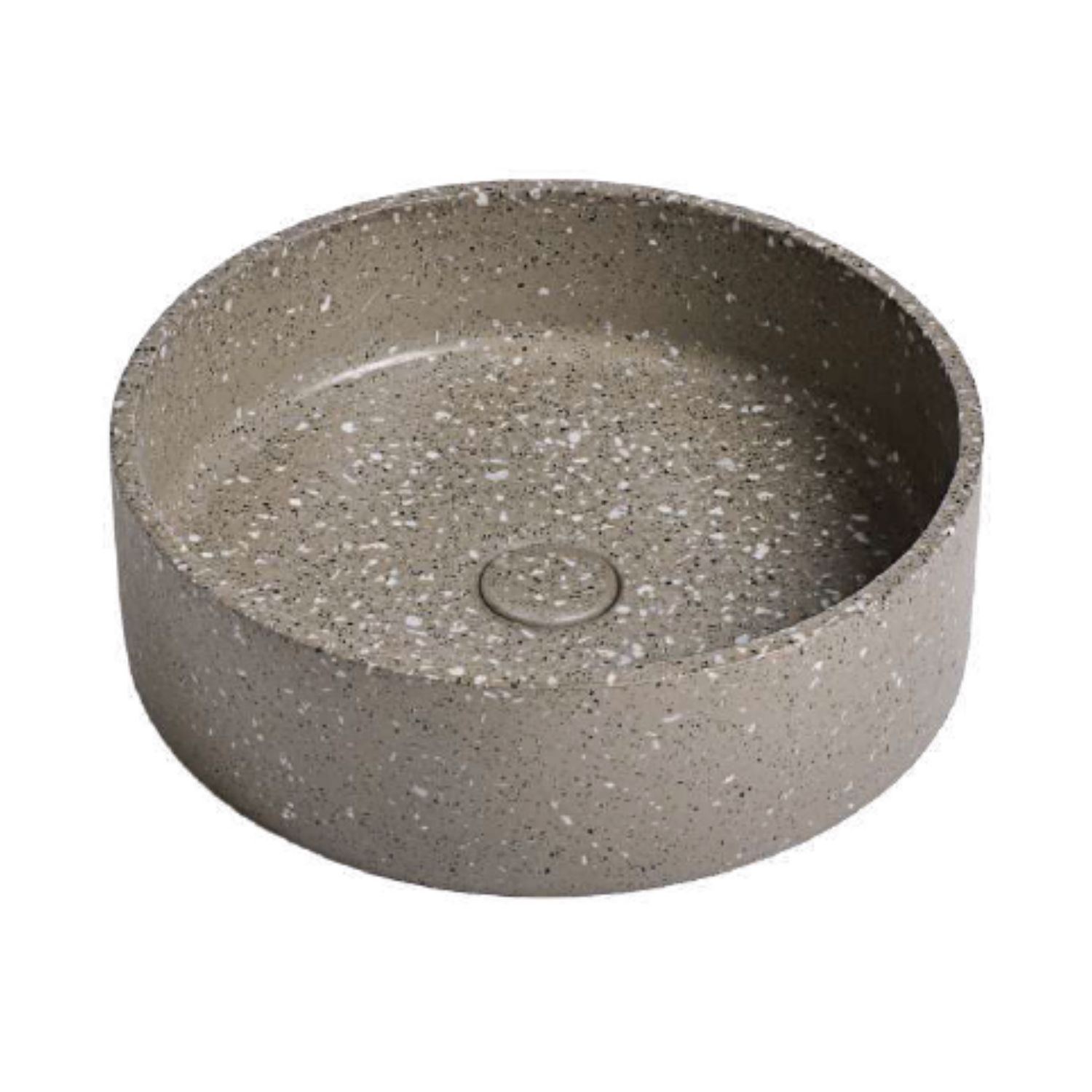 Ideavit idea.ora Waskom Rond Terrazzo Grijs 39x39x12cm - 8719304935919