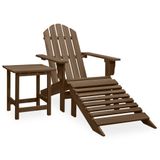 vidaXL Tuinstoel Hout Bruin
