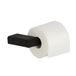 Geesa Shift Zonder Klep met Horizontaal Strepenpatroon Zwart Toiletrolhouder
