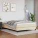 Maison Exclusive - Sommier à lattes de lit avec matelas crème 140x200cm similicuir