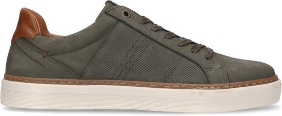 No Stress Heren Khaki Nubuck Sneakers Maat 46 - Lente/Zomer 2025