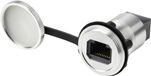 TRU COMPONENTS RJ45/CAT5-inbouwbus, bus/bus, IP67, metaal, zilver TC-14378432