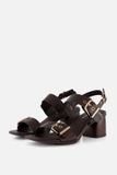 Tamaris Sandalen Met Hak bruin Leer - Maat 38