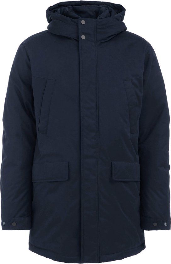 WE Fashion Heren Parka Jas Donkerblauw XS