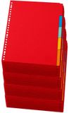 Stylex A4 tabbladen set - 60 stuks - gekleurd - 23 ringen - karton