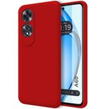 Tumundosmartphone Hoesjes van vloeibare siliconen, zeer zacht voor Oppo A60 4G, rood