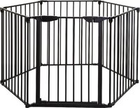 Dreambaby Mayfair Converta 3 in 1 - Grondbox - Veiligheidshekje - Haardhek - Playpen Baby - Speelbox - Kruipbox - Zwart