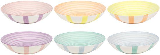 Cookinglife Diepe Borden / Pastaborden Spring Vibes ø 21 cm - 6 Stuks
