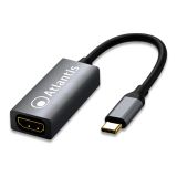 Atlantis Land A04-TC_HDMI Grafische Adapter - USB-C naar HDMI - 1920 x 1080 Pixels - Zwart