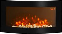 Markenlos Bol Elektrische Open Haard – Wandmontage - 1000W/200W met Afstandsbediening en Instelbare Vlammen - 89,2 x 13,5 x 48cm