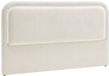 Vente-unique Hoofdbord met LED's - 140 cm - Getextureerde stof - Beige - IRSITA