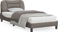 Maison Exclusive - Sommier sans matelas « Hvar » Taupe 90 x 190 cm en tissu