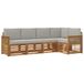 vidaXL - Salon d'extérieur - set - 4 - pcs - Naturel - et - gris clair