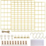 Unyqoos Metalen Fotowand Decoratie Set - Goud, Metaal, 2 Stuks