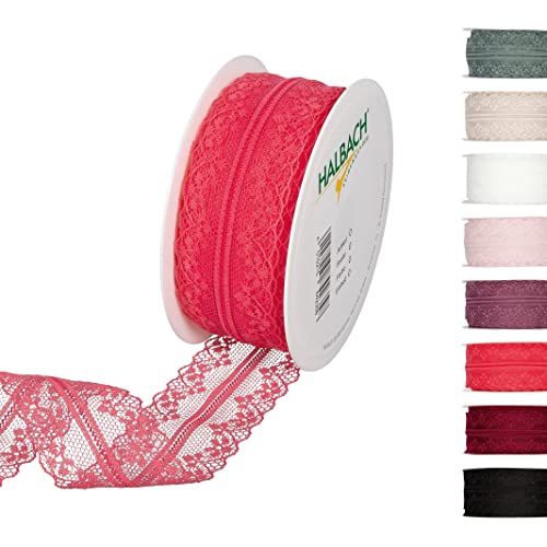 Halbach Seidenbänder Kant lint 18 m - Kant lint voor bruiloften, naaien of tafeldecoratie