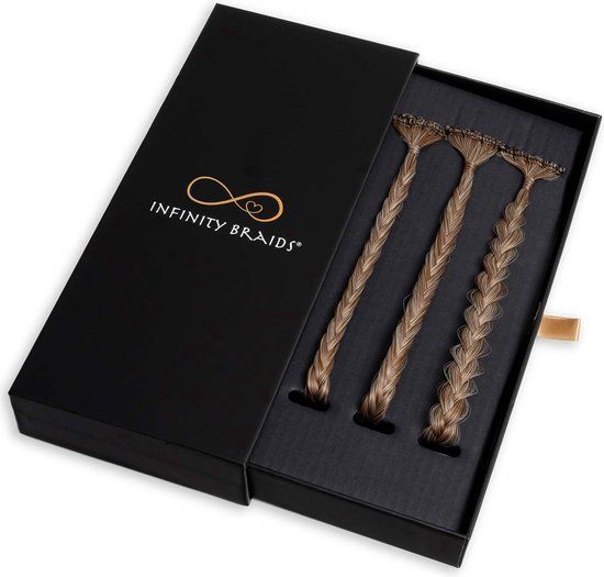 Infinity Braids - Infinity Braidies Mini Marshmellow Roast - Zwart - Haarclip