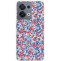 1001 coques Oppo Bedrukt siliconen hoesje compatibel met Oppo Reno 8 5G liberty wiltshire bleu