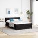 Maison Exclusive - Lit boxspring avec tête de lit, noir, 140 x 190 cm, velours