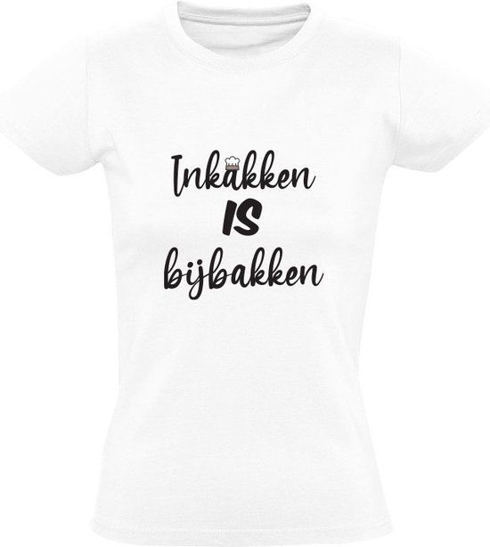Sol's Inkakken is bijbakken Dames T-shirt - Wit - 5XL