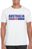 Bellatio Decorations Wit Australie supporter t-shirt voor heren