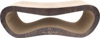 Mruu&Pruu GROOT KATTENKRAASBED Kattenmand Krabplank Krabpaal Karton Krabmand Kattenbed 78x28x24 cm BRUIN