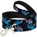 Buckle-Down Huisdier riem - Stitch Snacking Poses Zwart/Blauw - 4 Voet Lang - 1/2" Breed
