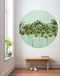 Komar DOT rond en zelfklevend vliesfotobehang - kokosnoot trees - Ø 125 cm